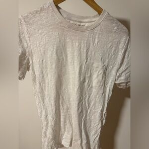 Lucky Brand Men's Cream Short Sleeve Tee